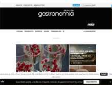 Tablet Screenshot of diariodegastronomia.com